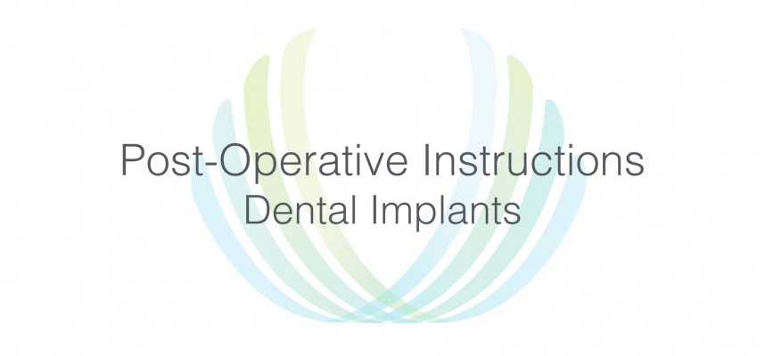 Post-Operative Instructions: Dental Implants at Northern Westchester Oral Surgery