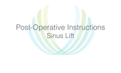 Post-Operative Instructions: Sinus Lift at Northern Westchester Oral Surgery